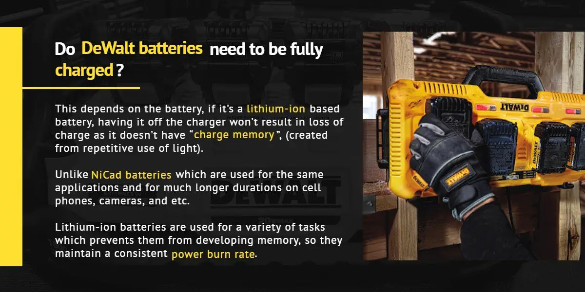 Read more about the article Can You Leave Dewalt Batteries On Charger: A Comprehensive Guide