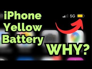 Read more about the article Why Is My Iphone Battery Bar Yellow? Explained!