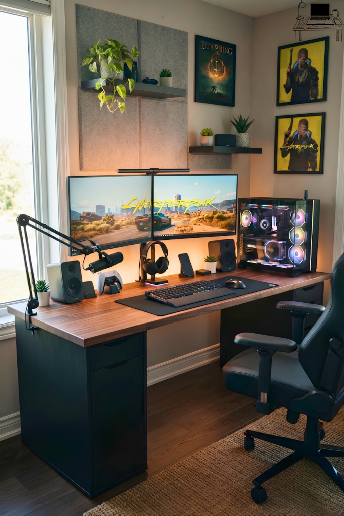 Gaming Setup Inspiration For Dual Monitor Desks