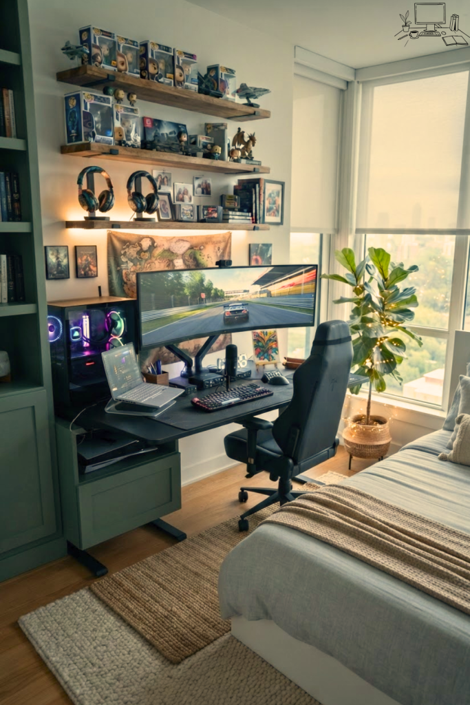 Gaming Desk Setup Small Bedroom Ideas