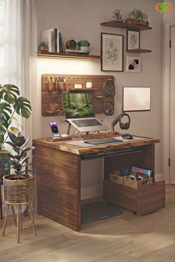 Small Work Office Desk Setup Ideas for Small Spaces Diy