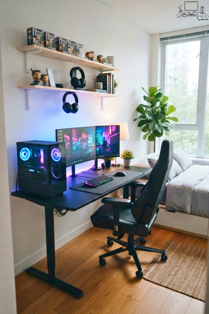 Gaming Desk Setup Small Bedroom Ideas