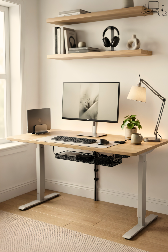 Aesthetic Minimalist Desk Setup For Small Spaces Ideas