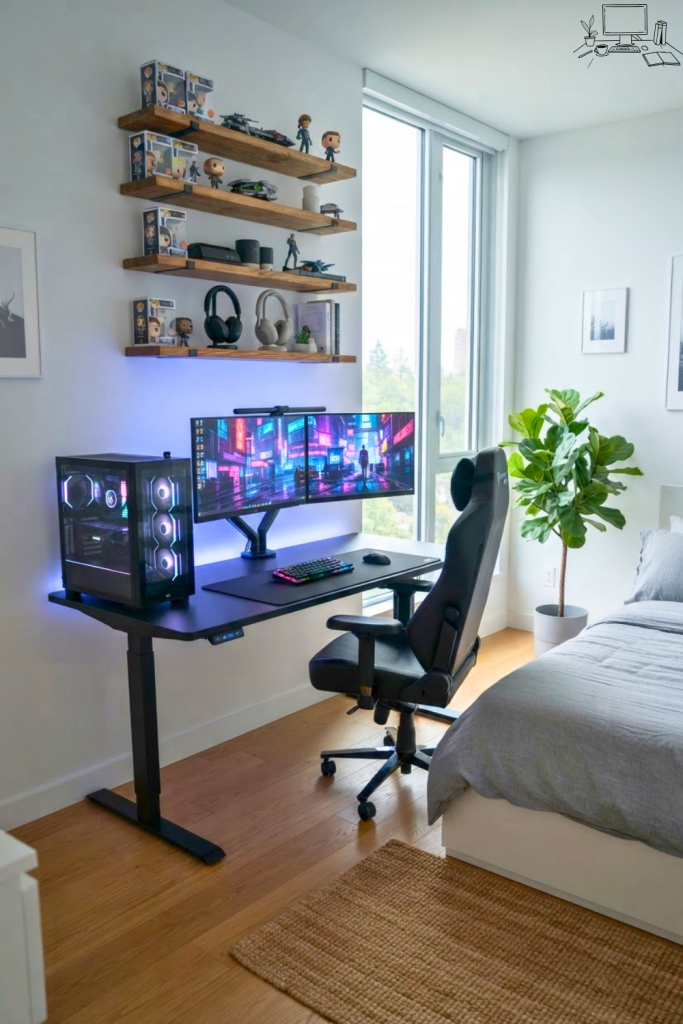 Gaming Desk Setup Small Bedroom Ideas