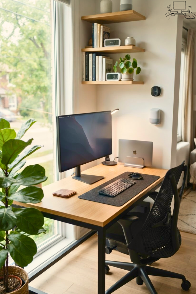 Smart Home Office Desk Setup Work Stations