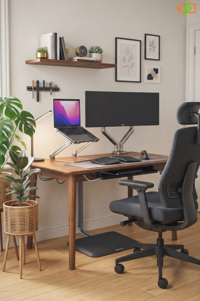 Small Work Office Desk Setup Ideas for Small Spaces Diy