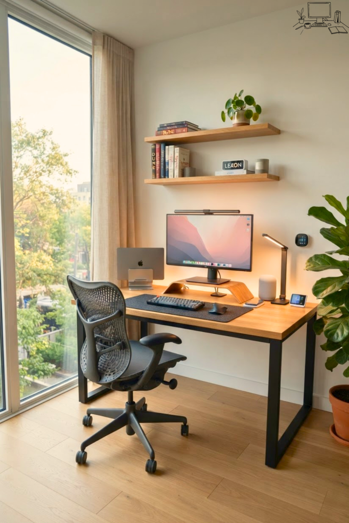 Smart Home Office Desk Setup Work Stations