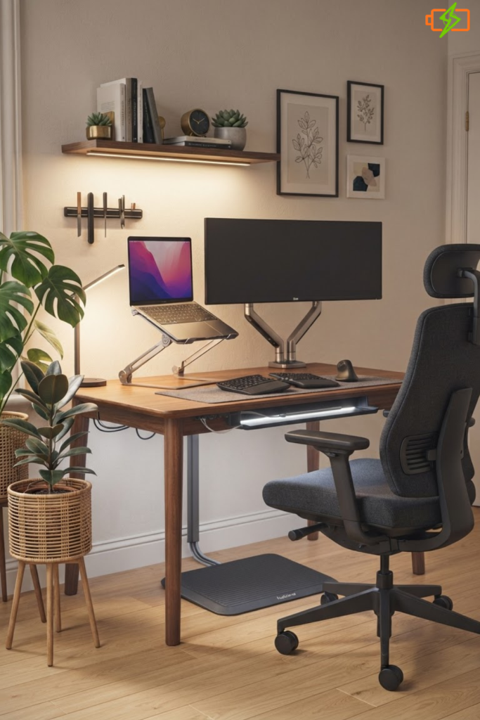 Small Work Office Desk Setup Ideas for Small Spaces Diy
