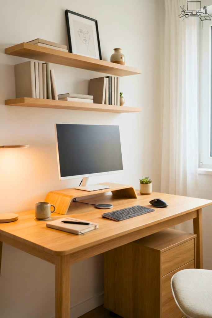 Aesthetic Minimalist Desk Setup For Small Spaces Ideas