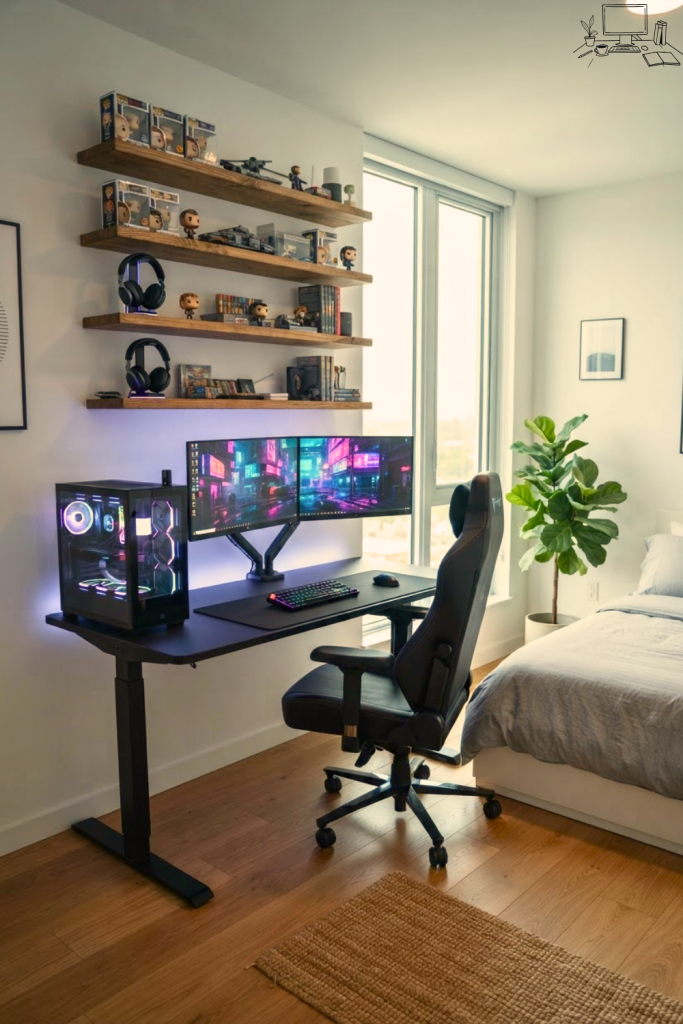 Gaming Desk Setup Small Bedroom Ideas