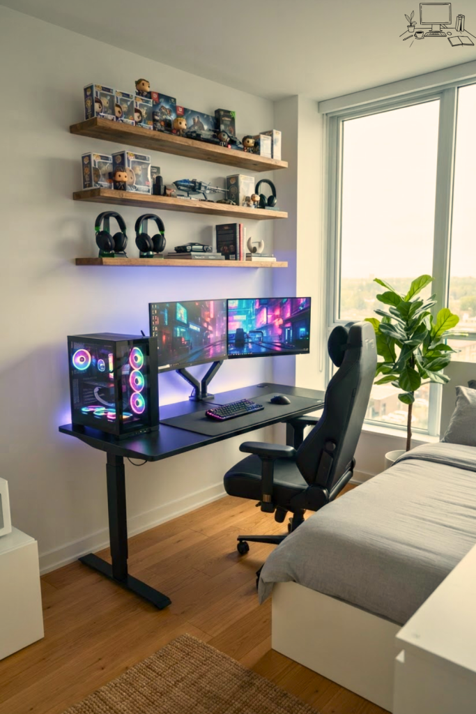 Gaming Desk Setup Small Bedroom Ideas