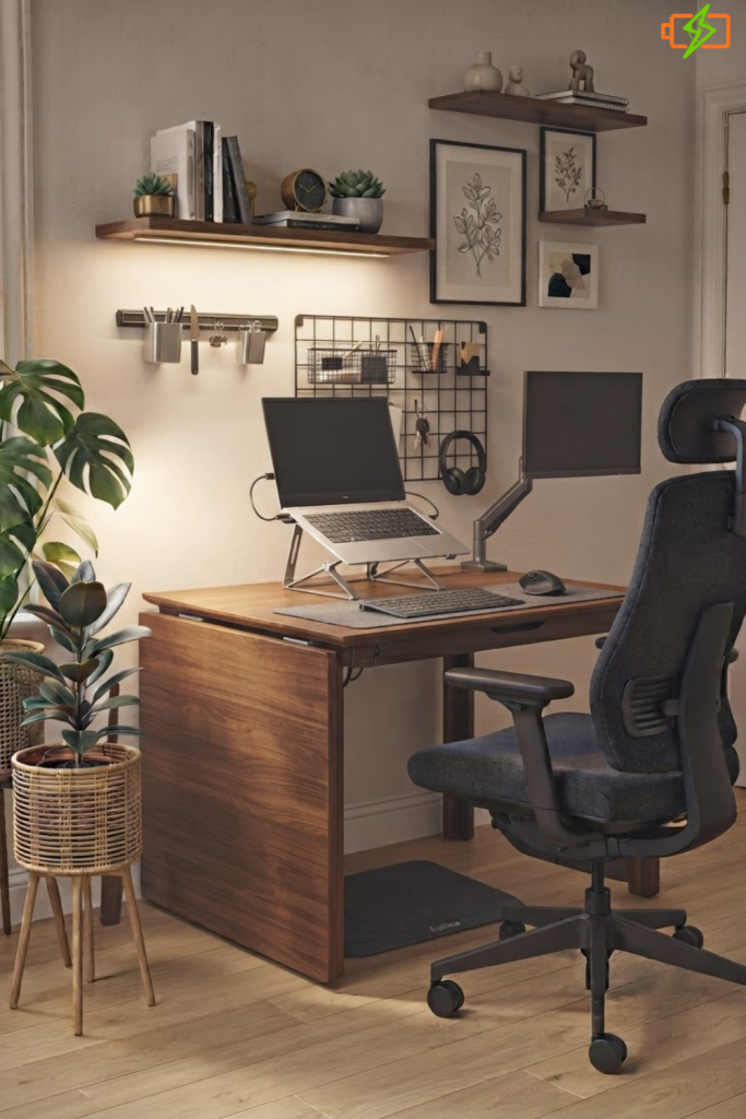 Small Work Office Desk Setup Ideas for Small Spaces Diy