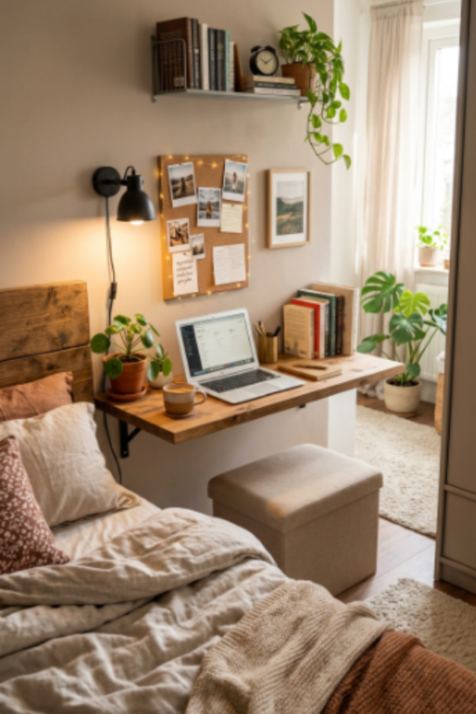 Cozy Small Bedroom Workspace Ideas
